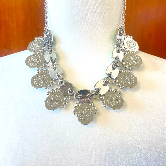 Lia Sophia vintage ,silver and green, aqua and light blue tone with crystal NWOT - Picture 6 of 7